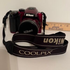 Nikon COOLPIX Burgundy Camera